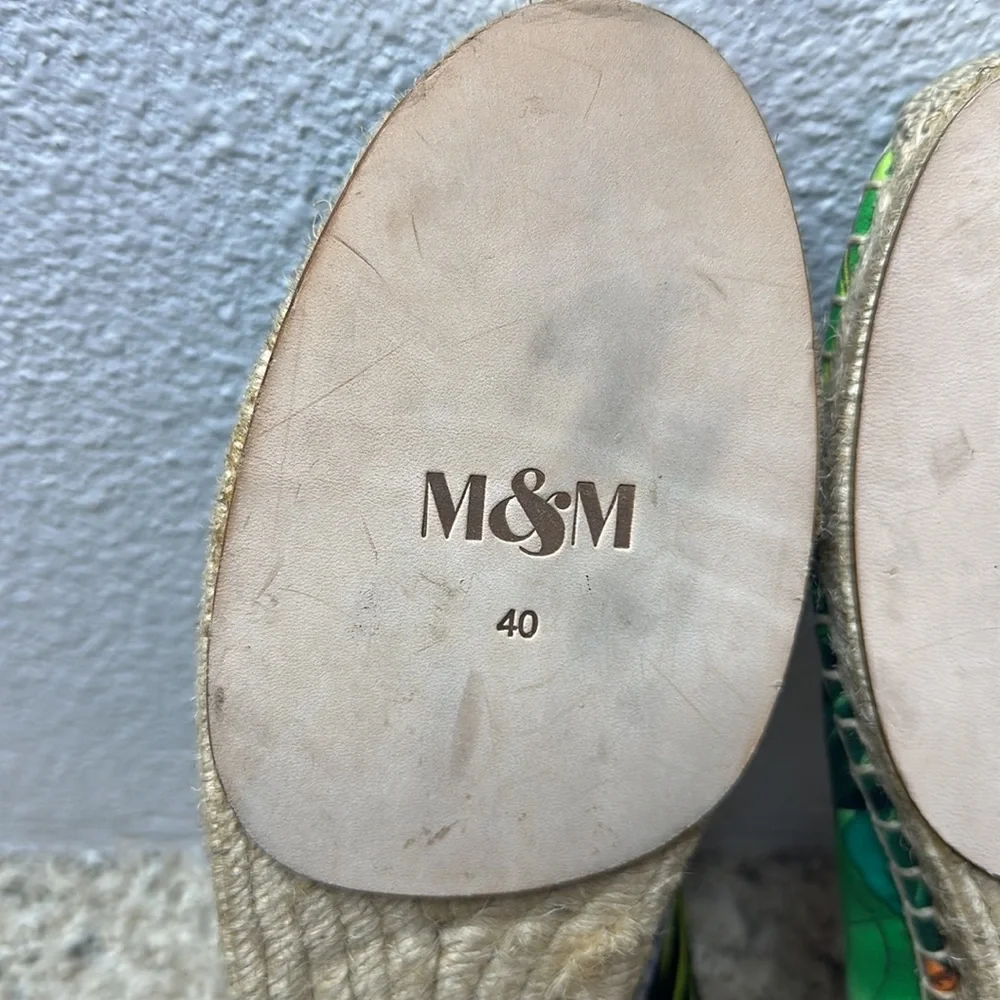 Mara & Mine Gusti Toucan Parrot Colorful Espadrille Size 9 US / 40 EU $250